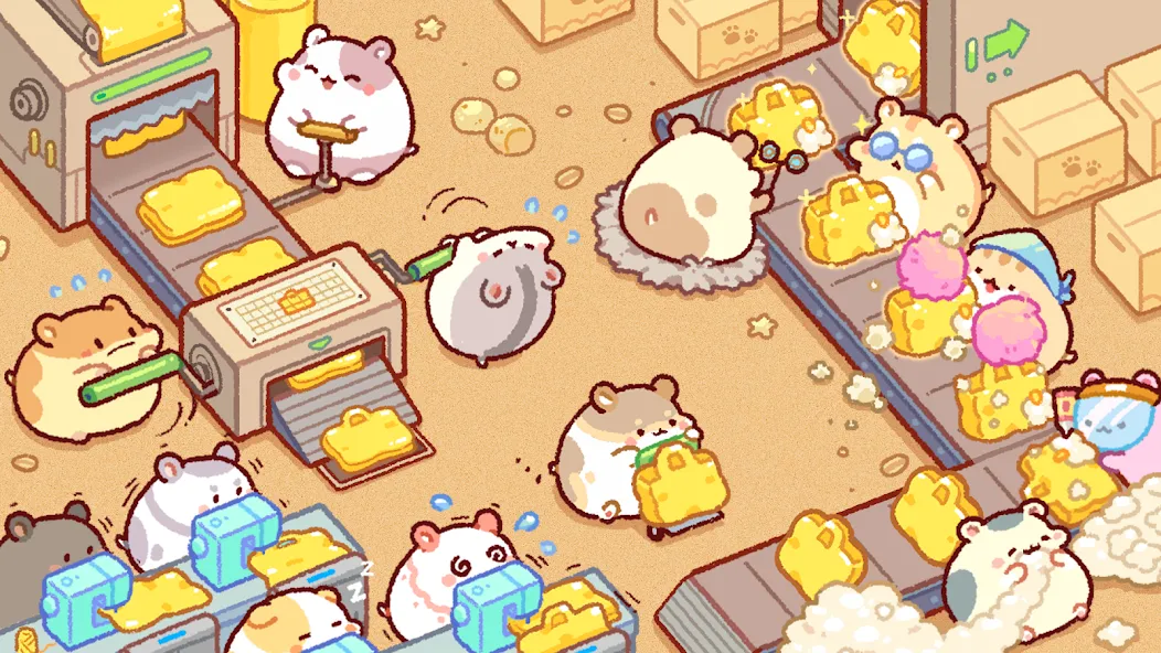 Hamster Bag Factory : Tycoon (Хэмстер сумка фабрика)  [МОД Menu] Screenshot 1