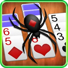 Скачать взломанную Spider Solitaire  [МОД Unlimited Money] - полная версия apk на Андроид