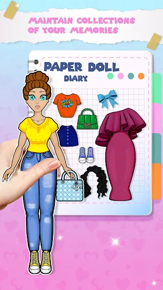 Paper Doll Dress up Games  [МОД Все открыто] Screenshot 2