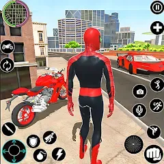 Взлом Flying Spider Rope Hero Fight (Флайинг Спайдер Роп Хиро Файт)  [МОД Unlocked] - последняя версия apk на Андроид