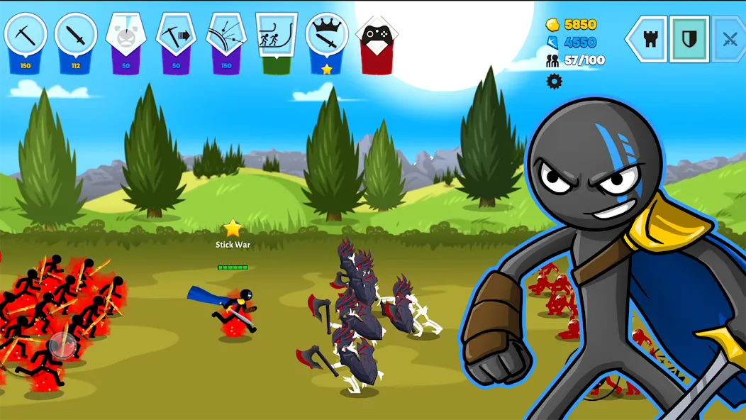 Stick War: Saga (Стик Вар 3)  [МОД Много монет] Screenshot 2