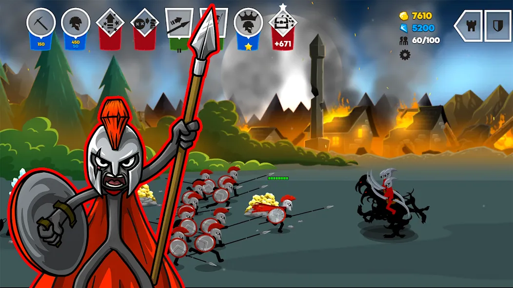 Stick War: Saga (Стик Вар 3)  [МОД Много монет] Screenshot 3