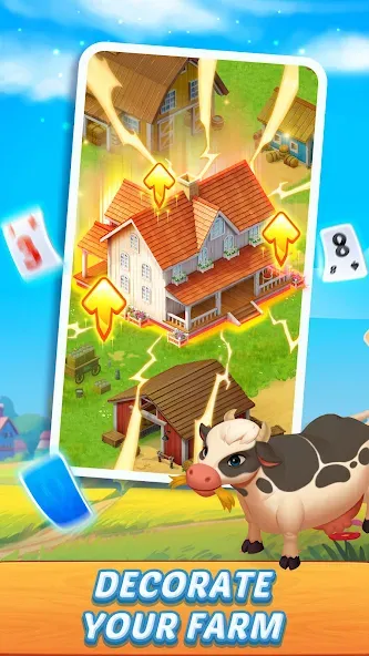 Solitaire Farm Adventure (Солитер)  [МОД Много монет] Screenshot 4