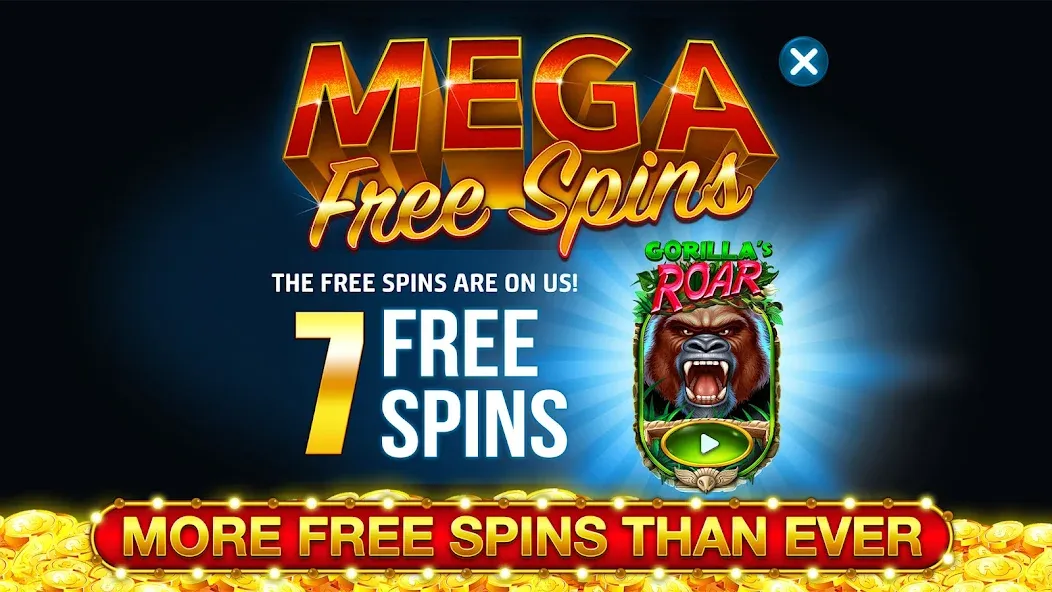 Ape Slots: Vegas Casino Deluxe  [МОД Меню] Screenshot 3