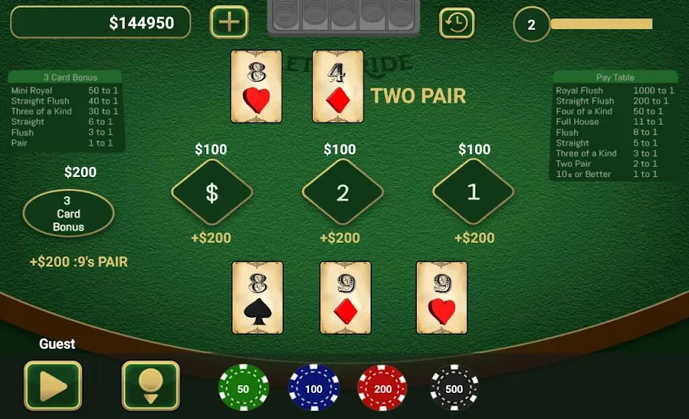 Let It Ride Poker  [МОД Mega Pack] Screenshot 2