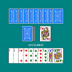 Взломанная Gin Rummy (Джин Рамми)  [МОД Бесконечные монеты] - стабильная версия apk на Андроид