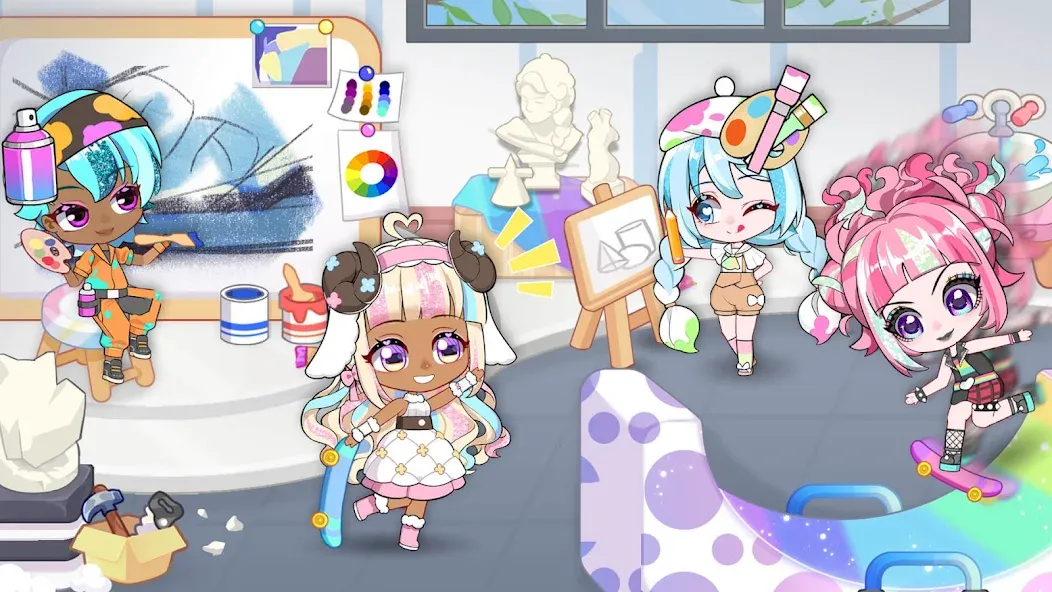 Chibi Doll: My School (Чиби Долл)  [МОД Menu] Screenshot 5