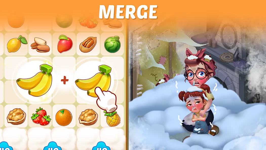 Merge Cooking:Theme Restaurant  [МОД Много денег] Screenshot 2