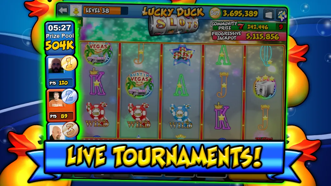 Lucky Duck Slots (Лаки Дак Слотс)  [МОД Menu] Screenshot 3