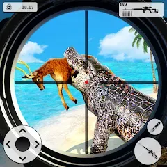 Скачать взломанную Crocodile Hunting Animal Games (Крокодил Охота Игры с животными)  [МОД Все открыто] - полная версия apk на Андроид