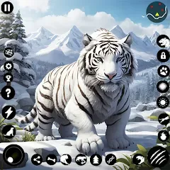 Взлом Arctic White Tiger Family Sim  [МОД Много денег] - стабильная версия apk на Андроид