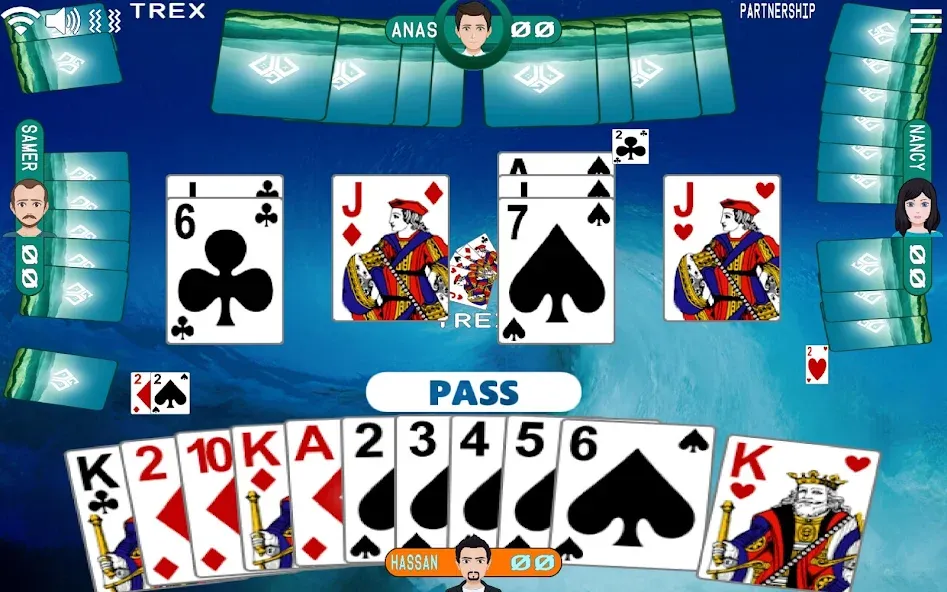 Golden Card Games Tarneeb Trix (Голден Кард Геймс Тарниб Трикс)  [МОД Много монет] Screenshot 2