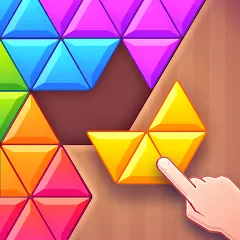 Скачать взломанную Triangles & Blocks (Полиблок)  [МОД Много монет] - стабильная версия apk на Андроид