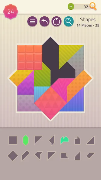 Polygrams - Tangram Puzzles (Полиграммы)  [МОД Menu] Screenshot 4