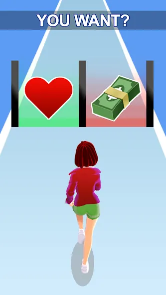 Girl Run 3D - Fun Running Game (девушка бежит)  [МОД Menu] Screenshot 1