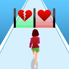 Взломанная Girl Run 3D - Fun Running Game (девушка бежит)  [МОД Menu] - последняя версия apk на Андроид