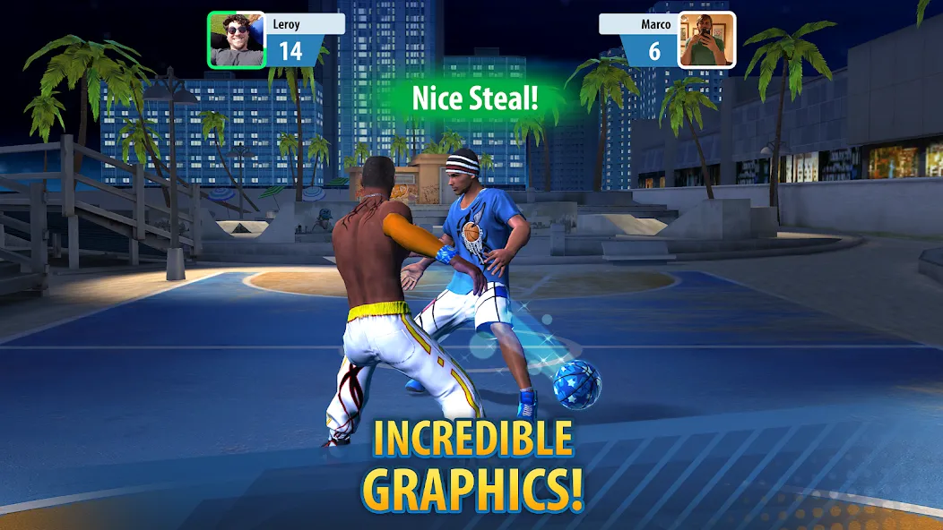 Basketball Stars: Multiplayer (Баскетбол Старс)  [МОД Бесконечные деньги] Screenshot 4