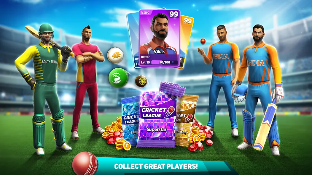 Cricket League (Крикет Лига)  [МОД Mega Pack] Screenshot 4