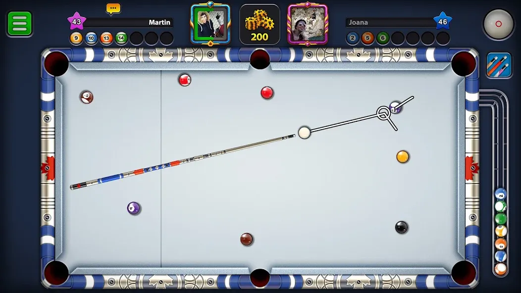 8 Ball Pool (Шаровый Бильярд)  [МОД Бесконечные деньги] Screenshot 3