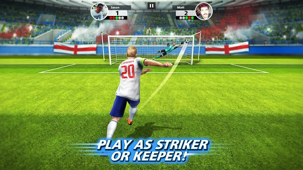 Football Strike: Online Soccer (Футбольный забастовка)  [МОД Unlimited Money] Screenshot 1