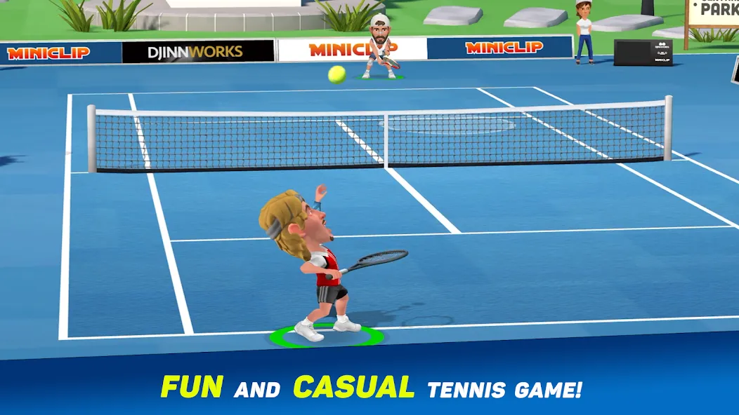 Mini Tennis: Perfect Smash (Мини Теннис)  [МОД Много денег] Screenshot 1