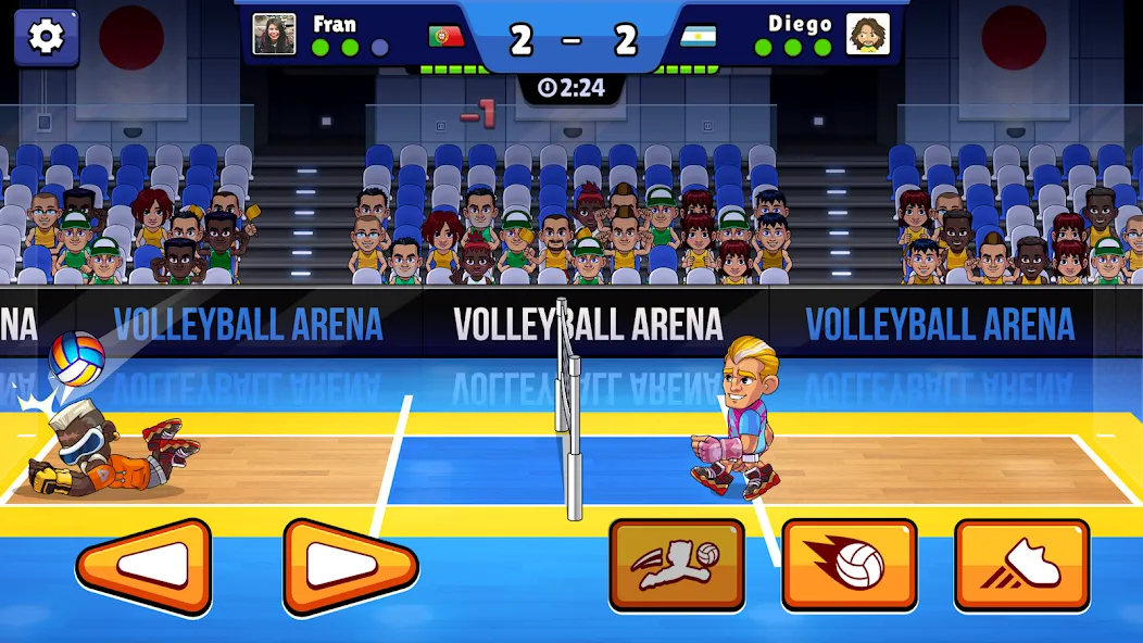 Volleyball Arena: Spike Hard (Волейбольная арена)  [МОД Много монет] Screenshot 1