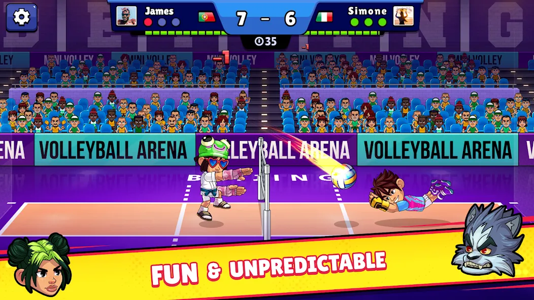 Volleyball Arena: Spike Hard (Волейбольная арена)  [МОД Много монет] Screenshot 2