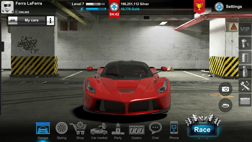 Tuner Life Online Drag Racing (Тюнер Лайф)  [МОД Бесконечные монеты] Screenshot 3