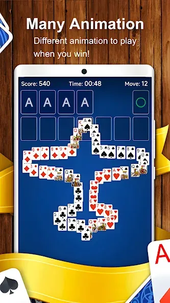 Solitaire Card Game (Солитер карточная игра)  [МОД Mega Pack] Screenshot 5