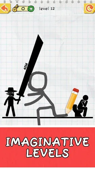 Draw 2 Save: Stickman Puzzle (Дроу 2 Сэйв)  [МОД Menu] Screenshot 1