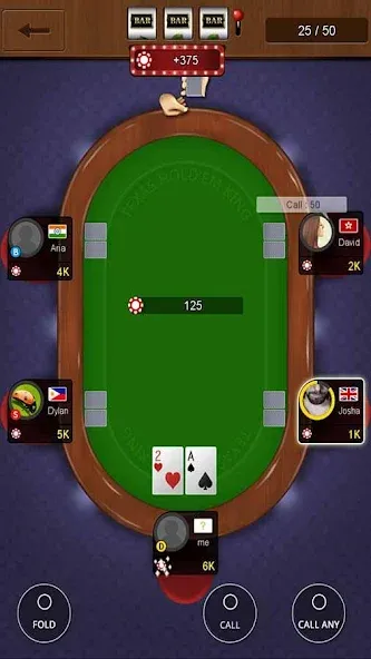 Texas holdem poker king  [МОД Бесконечные деньги] Screenshot 4