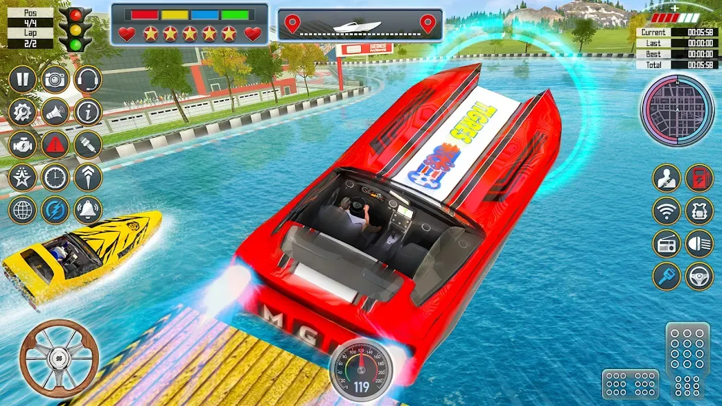 Speed Boat Racing: Boat games  [МОД Много денег] Screenshot 5