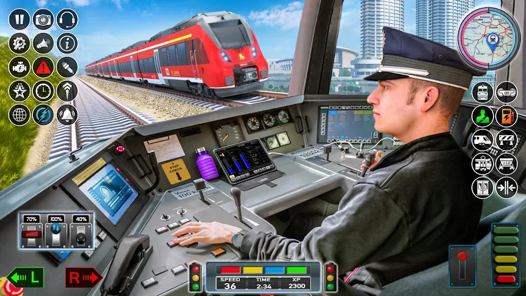 City Train Game 3d Train games  [МОД Unlocked] Screenshot 2