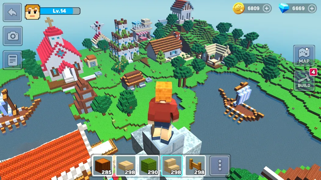 MiniCraft: Blocky Craft 2024 (МиниКрафт)  [МОД Много монет] Screenshot 1