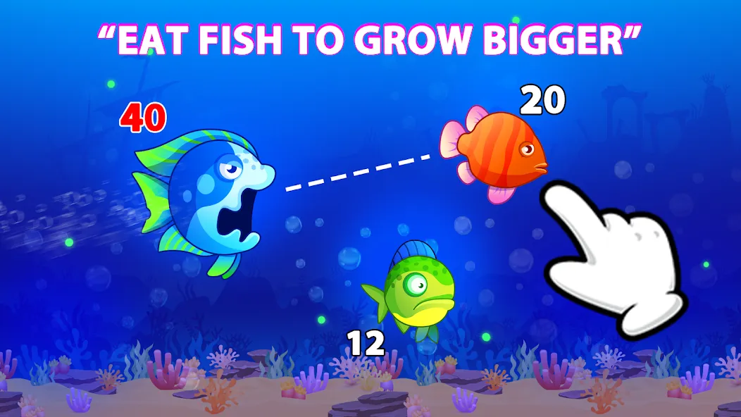 Eat Fish.IO : Fish Battle  [МОД Все открыто] Screenshot 1