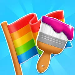 Взломанная Flag Painters (Флаг Пэйнтерс)  [МОД Unlocked] - последняя версия apk на Андроид