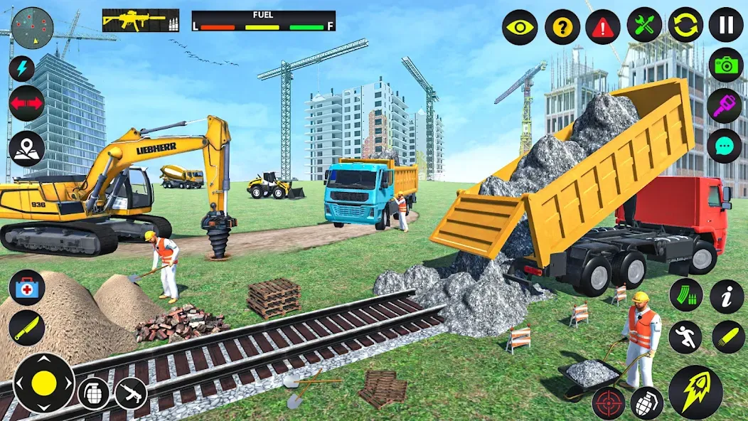 Excavator Simulator Crane Game (Экскаватор Симулятор Кран Игра)  [МОД Unlimited Money] Screenshot 1