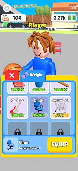 Lifting Hero (Лифтинг герой)  [МОД Menu] Screenshot 2