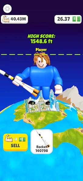 Lifting Hero (Лифтинг герой)  [МОД Menu] Screenshot 3