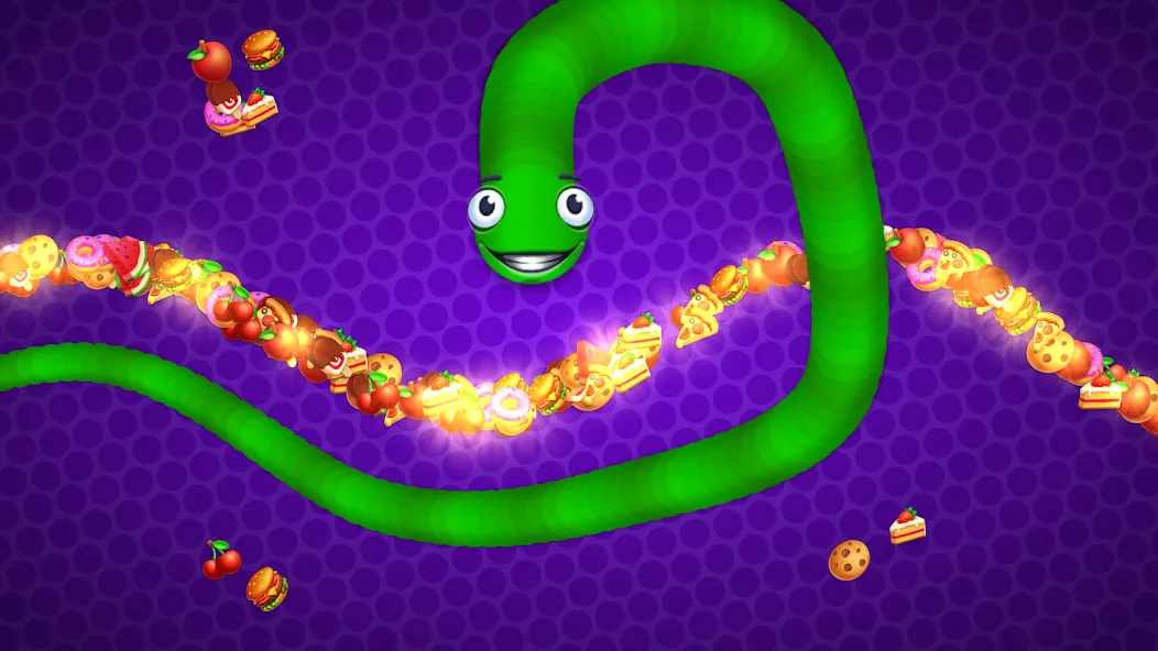 Snake vs Worms: Fun .io Zone  [МОД Unlocked] Screenshot 5