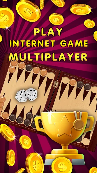 Backgammon Nard offline online  [МОД Menu] Screenshot 3