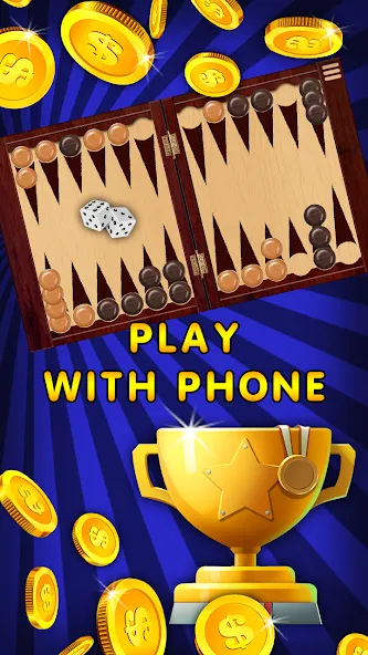 Backgammon Nard offline online  [МОД Menu] Screenshot 4