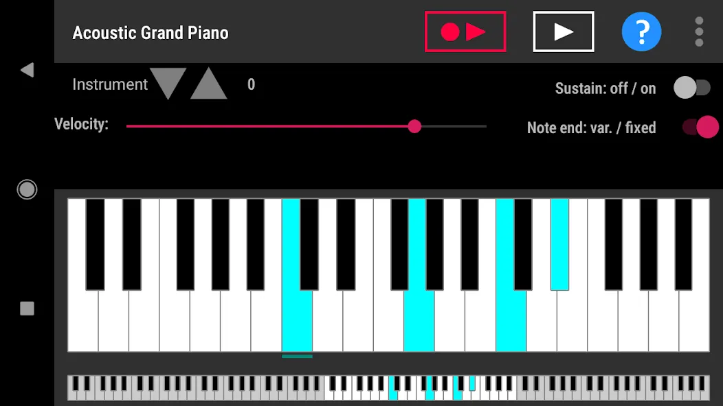 Simple piano with recorder (Симпл пиано с рекордером)  [МОД Все открыто] Screenshot 1