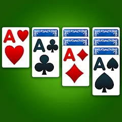 Взломанная Solitaire: Classic Card Game (Клондайк Солитер)  [МОД Unlimited Money] - полная версия apk на Андроид