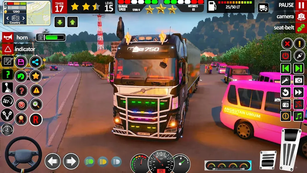 Cargo Truck Driving Truck Game (Ойл трек геймс симулятор 3D)  [МОД Бесконечные монеты] Screenshot 5