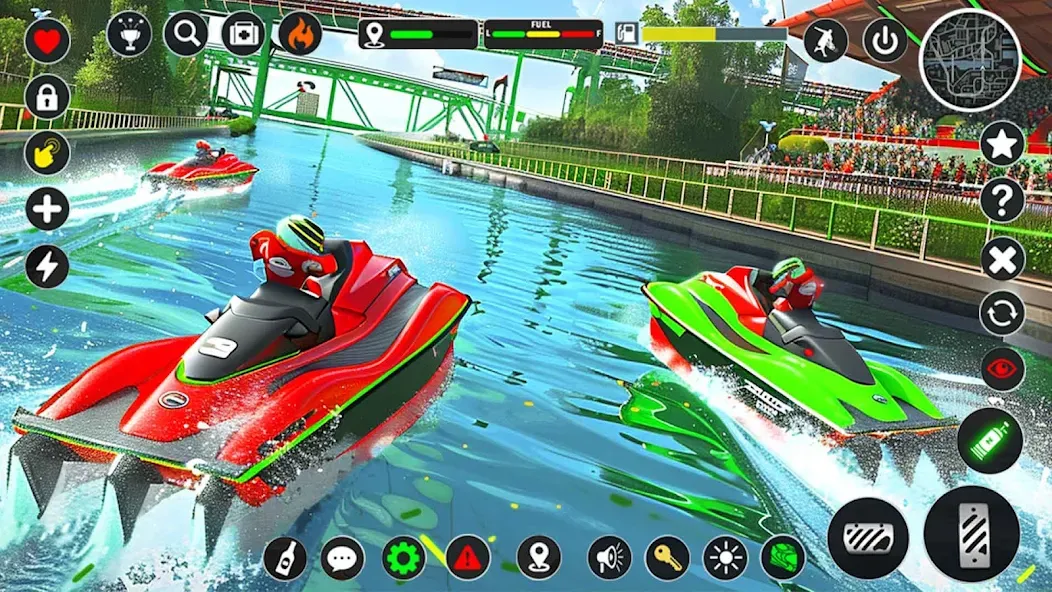 Jetski Boat Racing: Boat Games (Джетски Гонки на лодках)  [МОД Меню] Screenshot 4