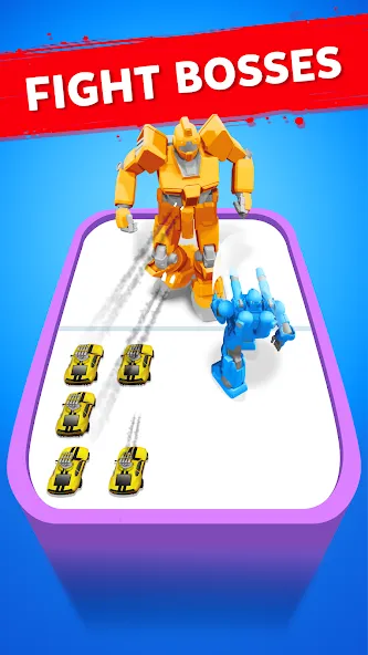 Robot Merge Master: Car Games (Мерж Батл Кар)  [МОД Mega Pack] Screenshot 3