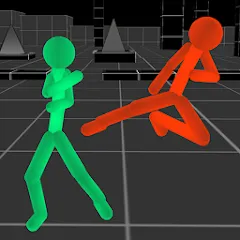 Скачать взломанную Stickman Fighting Neon Warrior  [МОД Много монет] - полная версия apk на Андроид