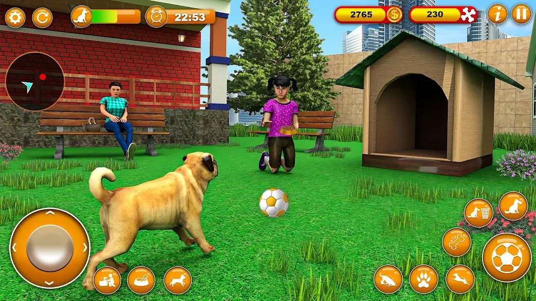 Pet Dog Family Adventure Games  [МОД Меню] Screenshot 2