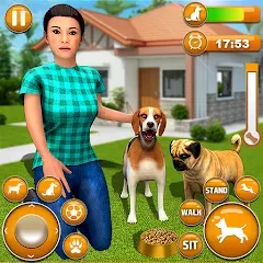 Взлом Pet Dog Family Adventure Games  [МОД Меню] - полная версия apk на Андроид